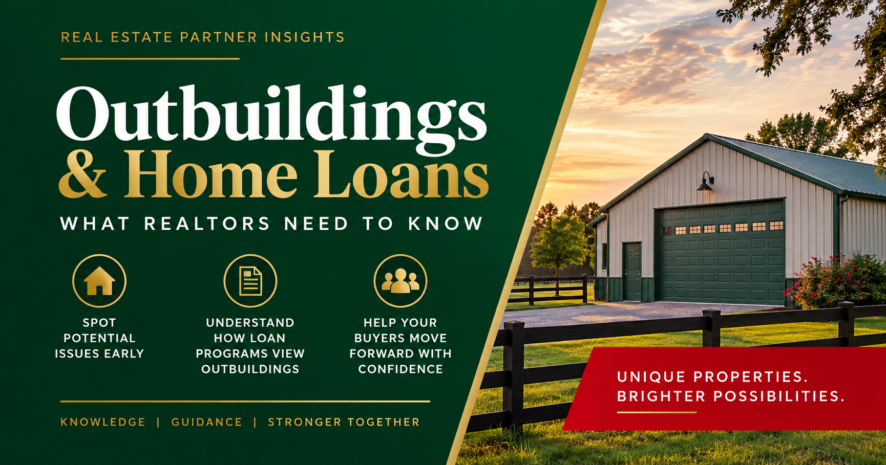 Outbuildings & Home Loans — What Realtors Need to Know